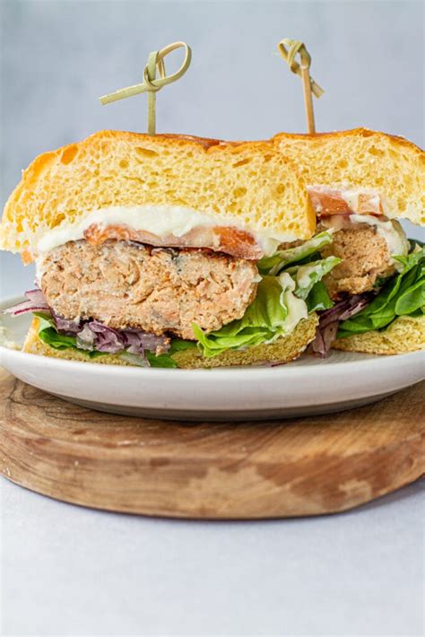 Fresh Salmon Burger Recipe Meiko And The Dish