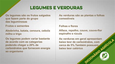 Qual é a Diferença Entre Legumes e Verduras vivendobauru br