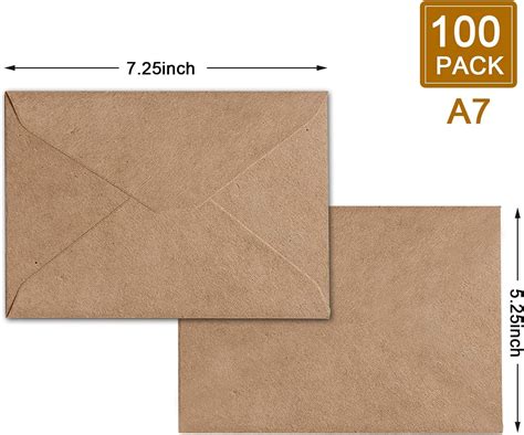 Pack A Brown Kraft Invitation Envelopes For X Philippines Ubuy