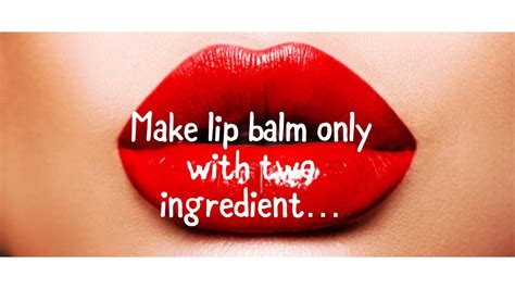 Make Lip Balm Only With 2 Ingredient Rose Lip Balm With Coconut Oil