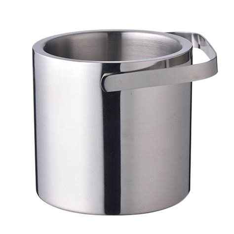 Kitcheniva Stainless Steel Insulated Ice Bucket With Ice Tong And Lid