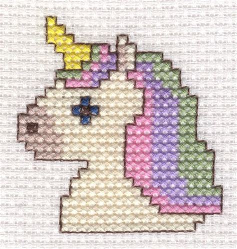 Unicorn Easy Cross Stitch Card Kit Etsy Artofit