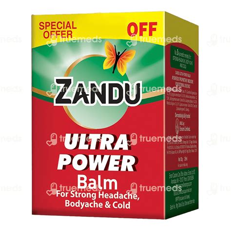 Zandu Ultra Power Balm 25 Ml Uses Side Effects Dosage Price Truemeds