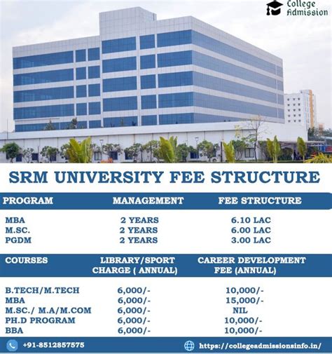 Srm University Fee Structure 8512857575 In 2020 University