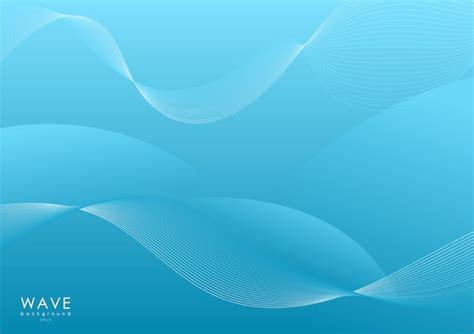 Premium Vector Abstract Blue Smooth Wave Background