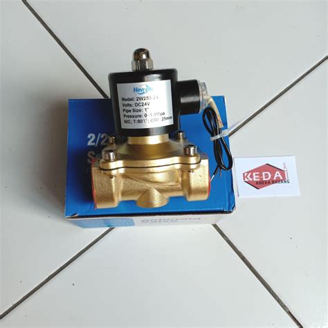 Jual Solenoid Valve Inch Inchi Brass Kuningan V Dc Vdc Nc Dn