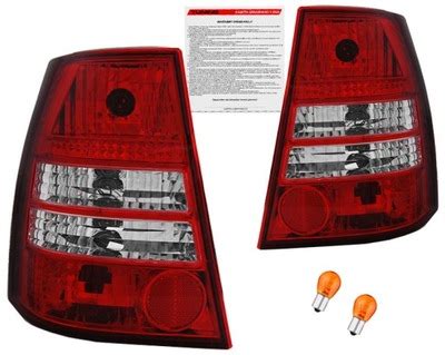 Lampy Tylne Volkswagen Golf Iv Clear Red White Fv