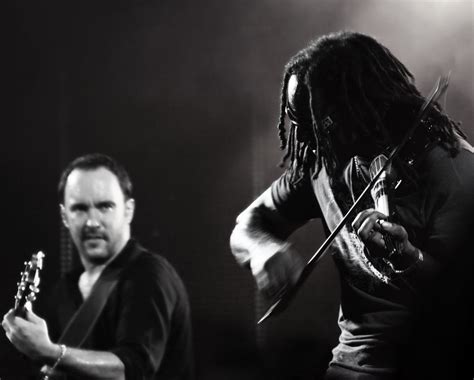 Guitarist Dave Matthews and Violinist Boyd Tinsley play live on stage ...