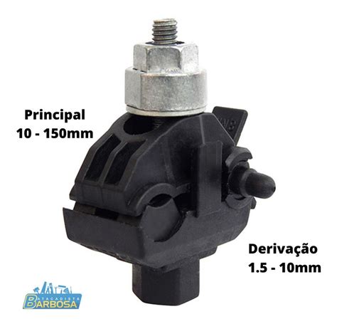 Kit Conector Derivação Perfurante Cdp 10 150mm 3 Peças Parcelamento