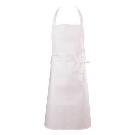 Chef Revival 600baw Np Bib Apron Polycotton Blend 34 X 34 White