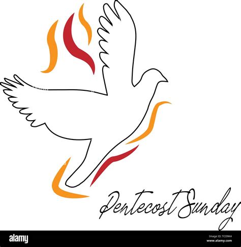 Pentecost Sunday Poster Design Stock Vector Image And Art Alamy