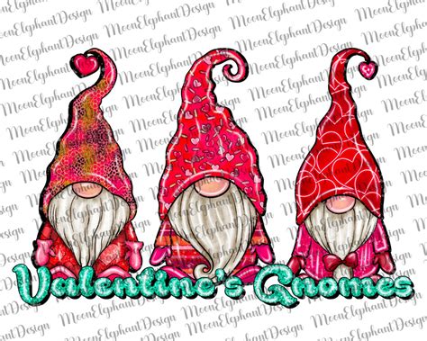 Valentine S Gnomes Png Sublimation Design Valentine S Day Gnomes Png