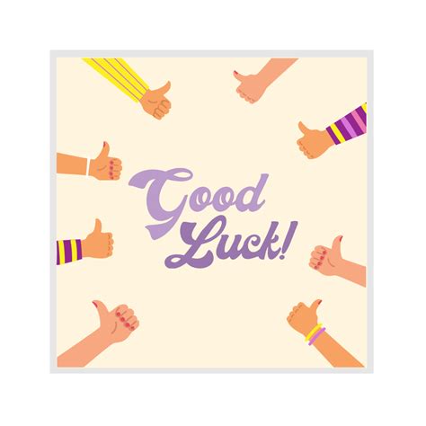 Free Good Luck Card Vector Template Edit Online And Download