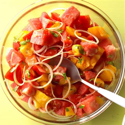 Watermelon And Tomato Salad Recipe Taste Of Home