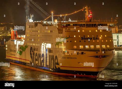 Stena Lines Stena Germanica At The Port Of Kiel Stock Photo Alamy