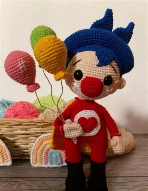 Payaso Plim A Crochet Amigurumis Arte Librer A Y Mercer A Mebuscar