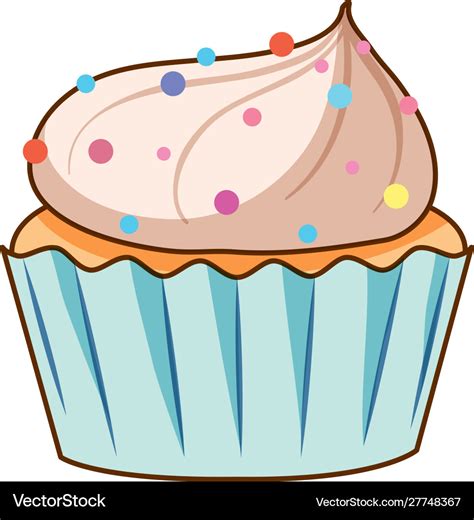 Sprinkle Cupcake Clipart