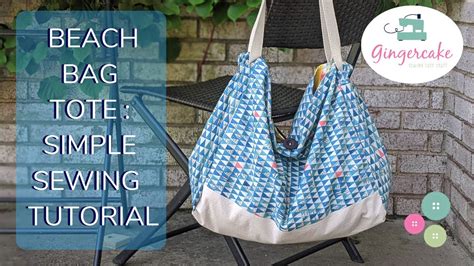 Beach Bag Tote Easy Sewing Tutorial Youtube