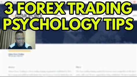 The 3 Most Important Forex Trading Psychology Tips Youtube