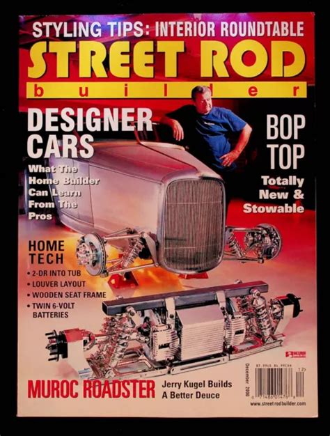 Vintage Street Rod Builder Magazine December Hot Rod Car Cars Drag