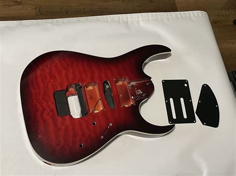 2010 Indonesian Ibanez Rg4exqm1 Red Quilt Bound Basswood Reverb