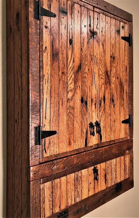 Dartboard Cabinet With Compartment Barn Wood Made To Order