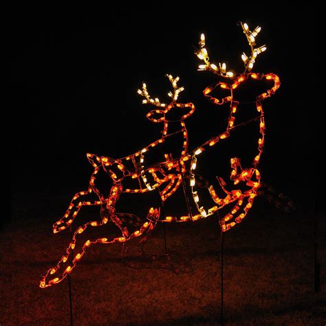 Animated Led Reindeer Pair Light Display 2 62 W