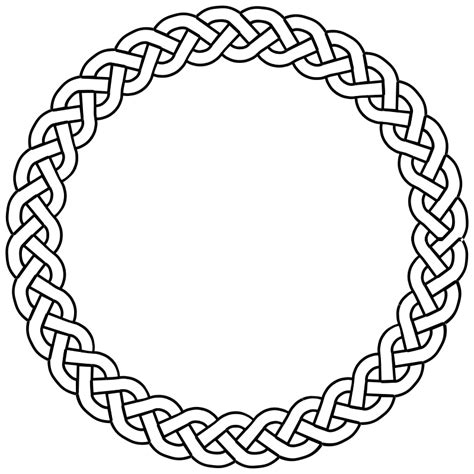 Free Clipart: 3-plait border circle | pitr