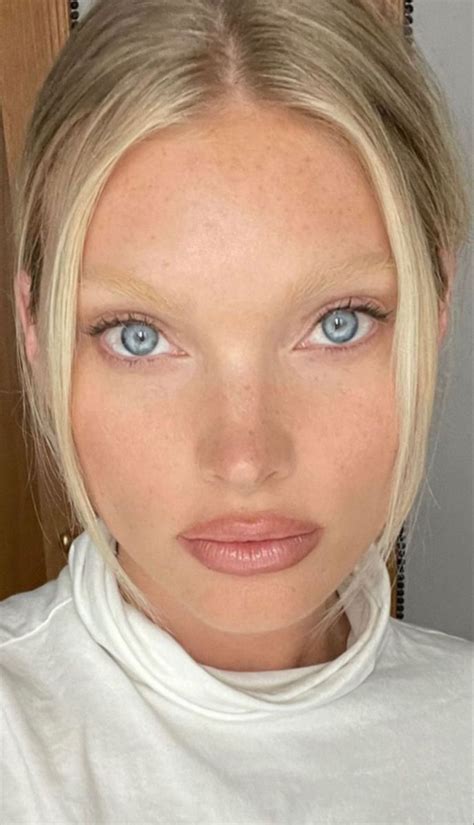 Elsa Hosk In 2024 Nose Makeup Blonde Hair Shades Hair Skin