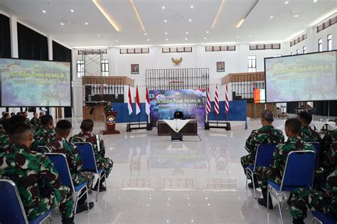 Prajurit Koarmada Iii Ikuti Latihan Pengamanan Pemilu Radar Sorong