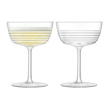 Lsa International Groove Champagner Cocktailglas Teiliges Set