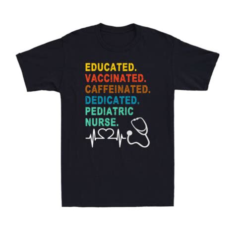 Educated Vaccinated Caffeinated Dedicated Pediatric Nurse Vaccine Men S