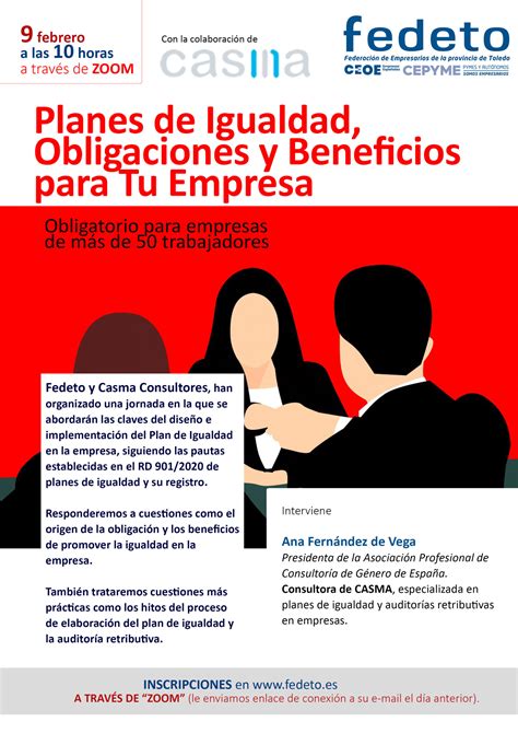 Planes De Igualdad Obligaciones Y Beneficios Para Tu Empresa Fedeto