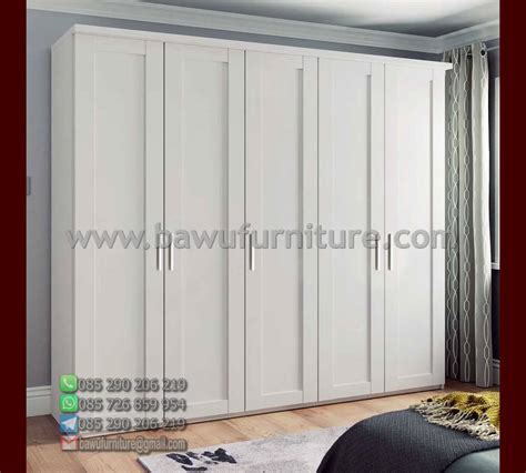 Lemari Baju Jati Murah Model Minimalis Terbaru Jepara Bawu Furniture