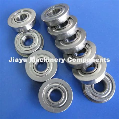 Free Shipping 10 PCS F687ZZ Flanged Bearings 7x14x5 Mm Flange Ball