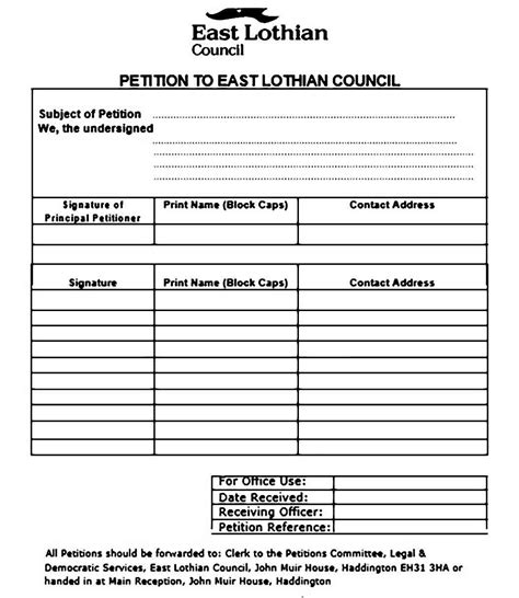 Petition Template Sample Letter Template Word Petition Templates