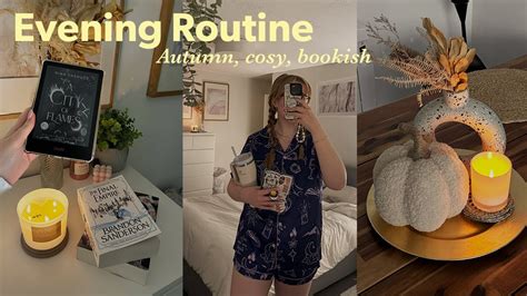 My Cosy Bookish Evening Routine Fall Relaxing Self Care Reading