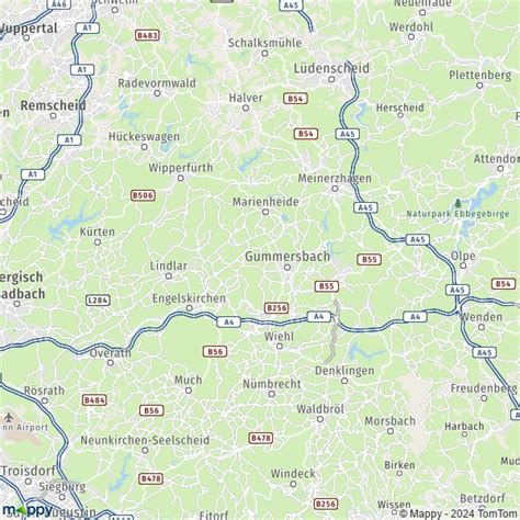 Carte Oberbergischer Kreis Plan De Oberbergischer Kreis Et Infos