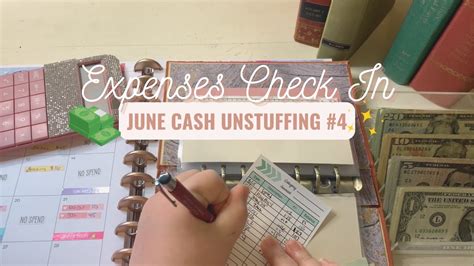 Cash Unstuffing Expense Check Injune Week Blooming Budgets Youtube