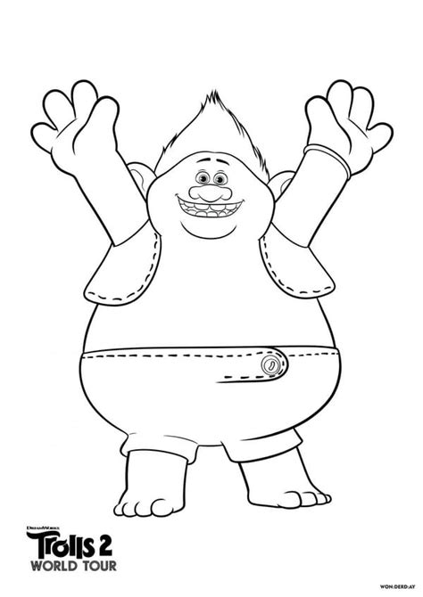 Coloring Pages Trolls World Tour Free Print All Trolls