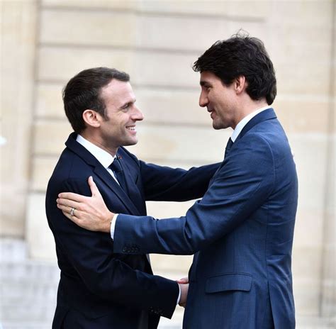 Justin Trudeau And Emmanuel Macron Just Showed Everyone How Not To Hug