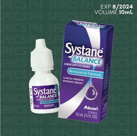 Alcon Systane Balance Lubricant Eye Drops Solution 10ml Lazada Ph