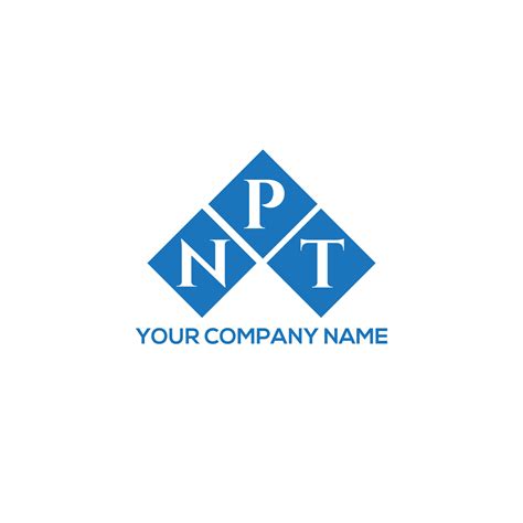 Npt Letter Logo Design On White Background Npt Creative Initials