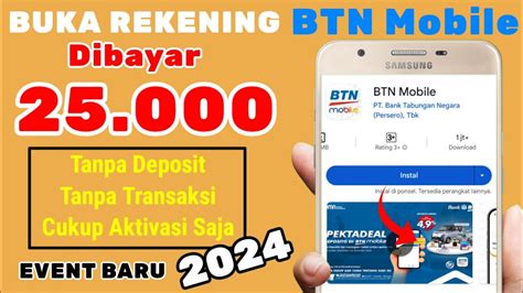 Baru Aktivasi Rekening Dibayar Event Bank Digital Terbaru