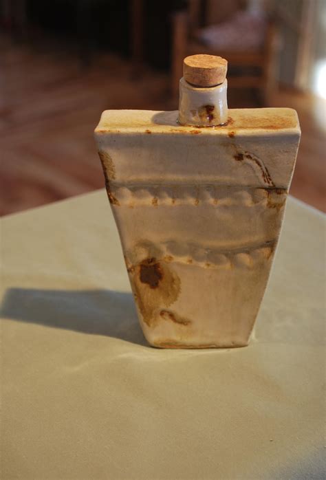 Flask Made With Flattened Clay