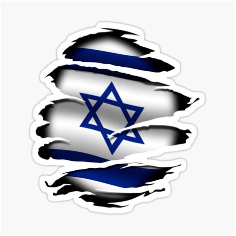 "Israel - Torn Flag - Tattoo" Sticker for Sale by WdiCreative | Redbubble