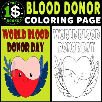 World Blood Donor Day Coloring Page 14 June Holiday Coloring Sheet