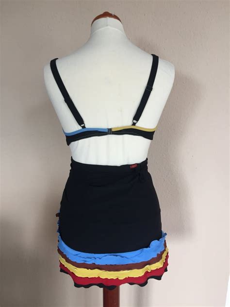 Lidea Bikini Gr M Schwarz Mit Color Blocking Umrandung Kleiderkorb De
