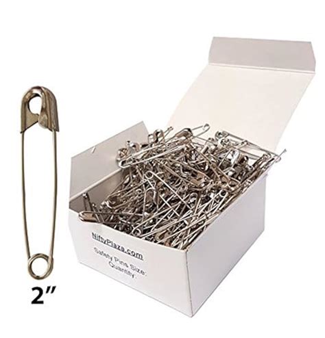 Niftyplaza Extra Large 2 Inch Safety Pins Heavy Duty Large Safety