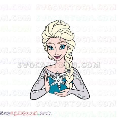 Frozen Elsa snowflake svg dxf eps pdf png